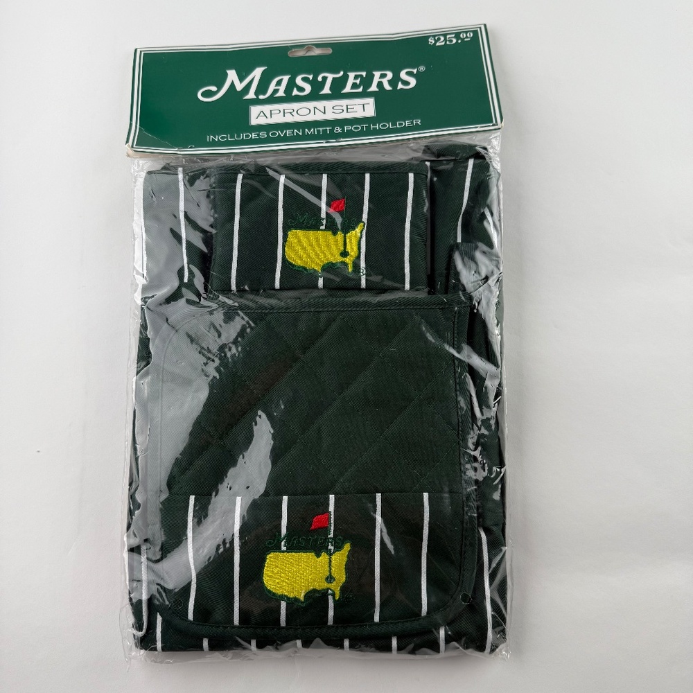 Masters Apron Set Includes Oven Mitt and Pot Holder in original packaging NWT